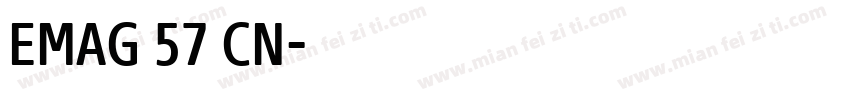 EMAG 57 CN字体转换